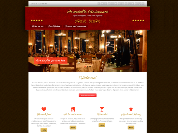 Formidable Restaurant WordPress Theme by cdoral