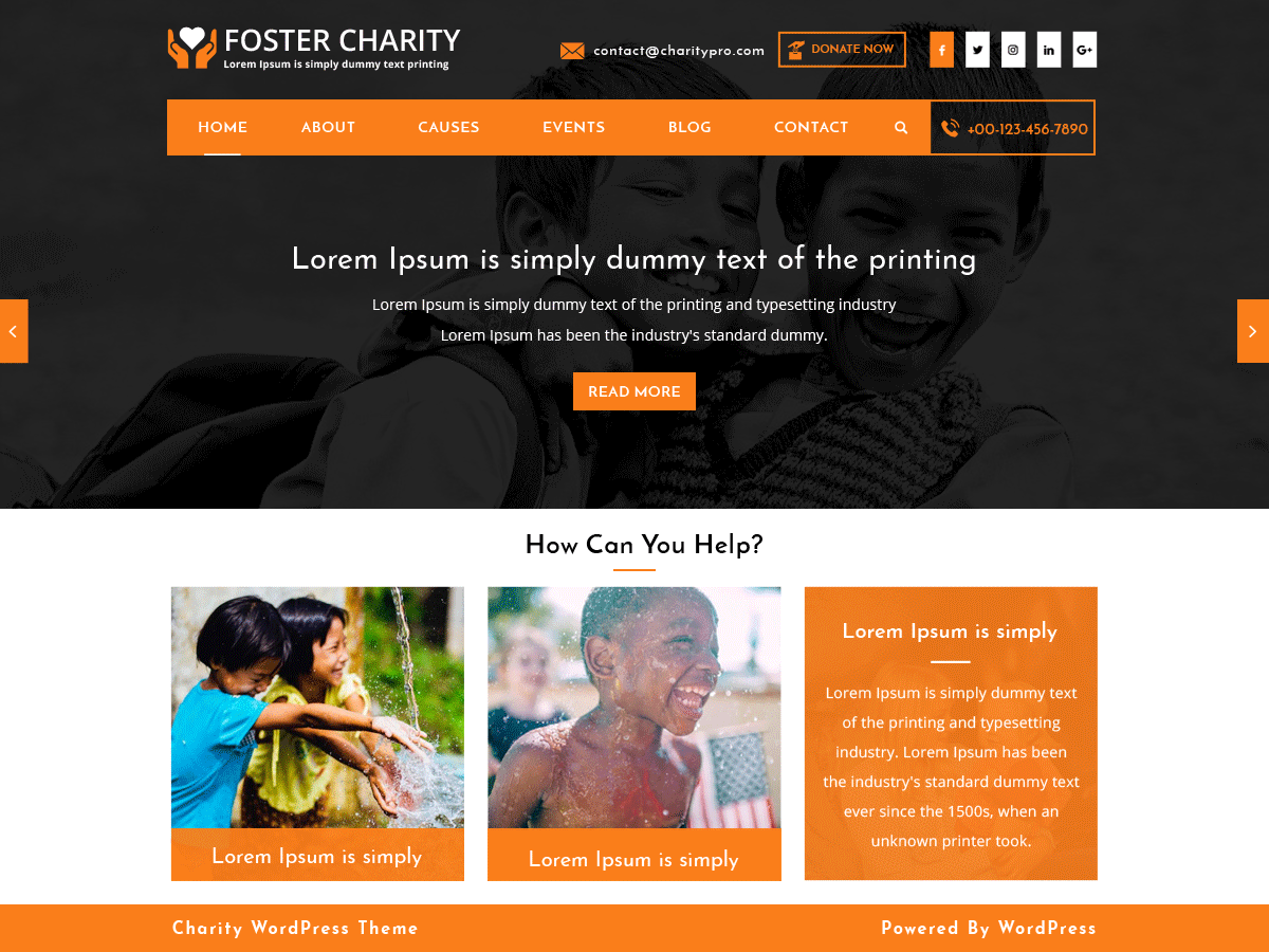 Foster Charity screenshot