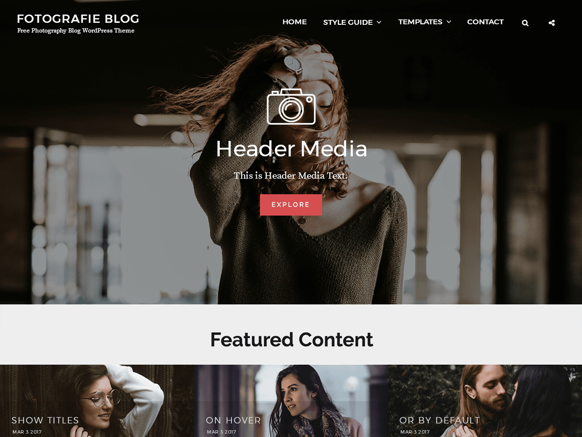 Fotografie Blog screenshot