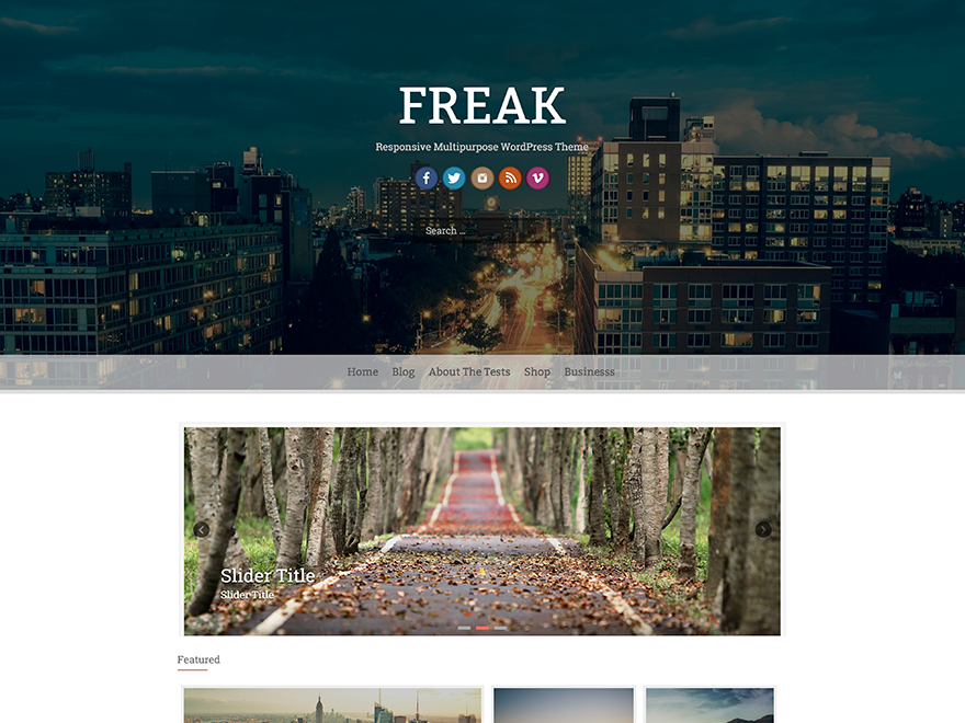 Freak WordPress Theme by inkhive