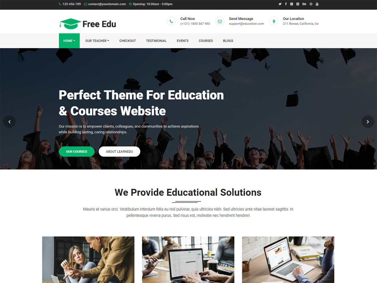 Free Education Theme WordPress free-education-theme-wordpress