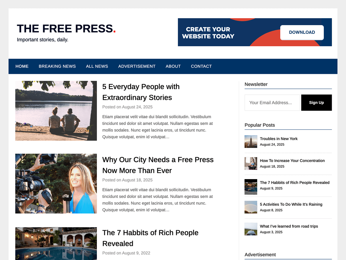 Free Press Newspaper