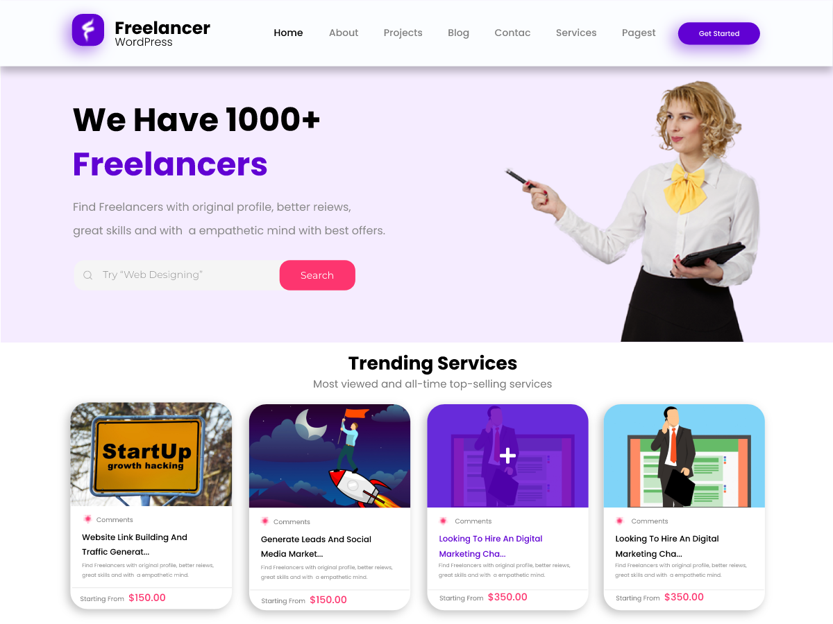 Freelancer Services screenshot