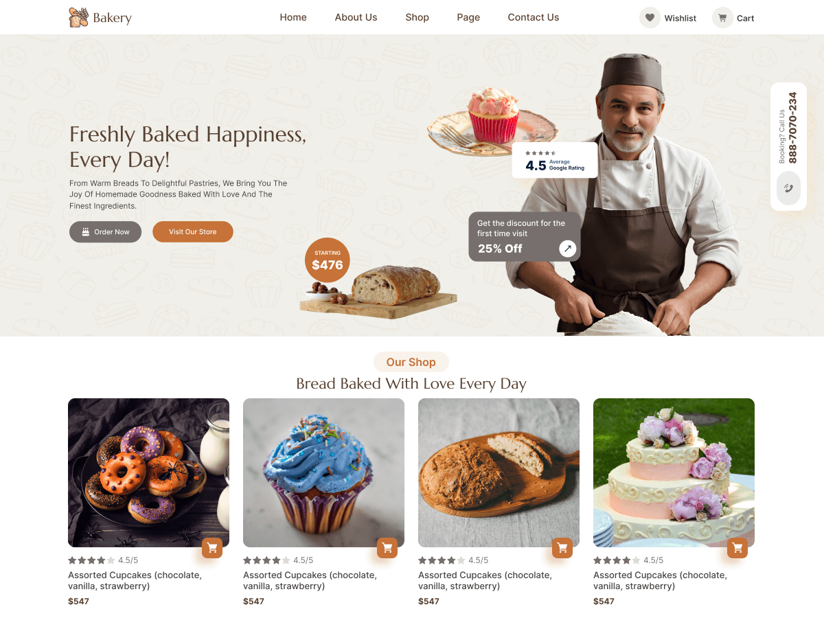 Fresh Bakers Shop screenshot