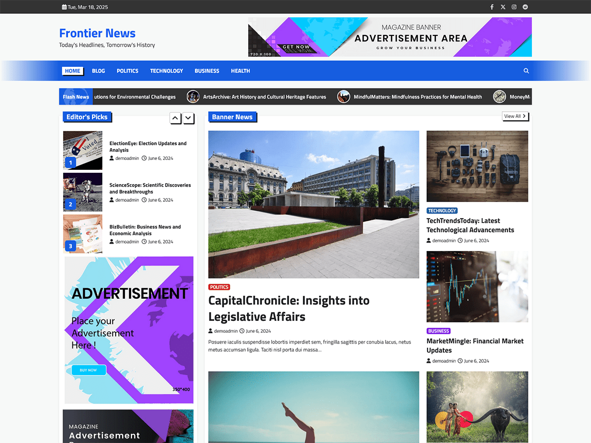 Frontier News Screenshot