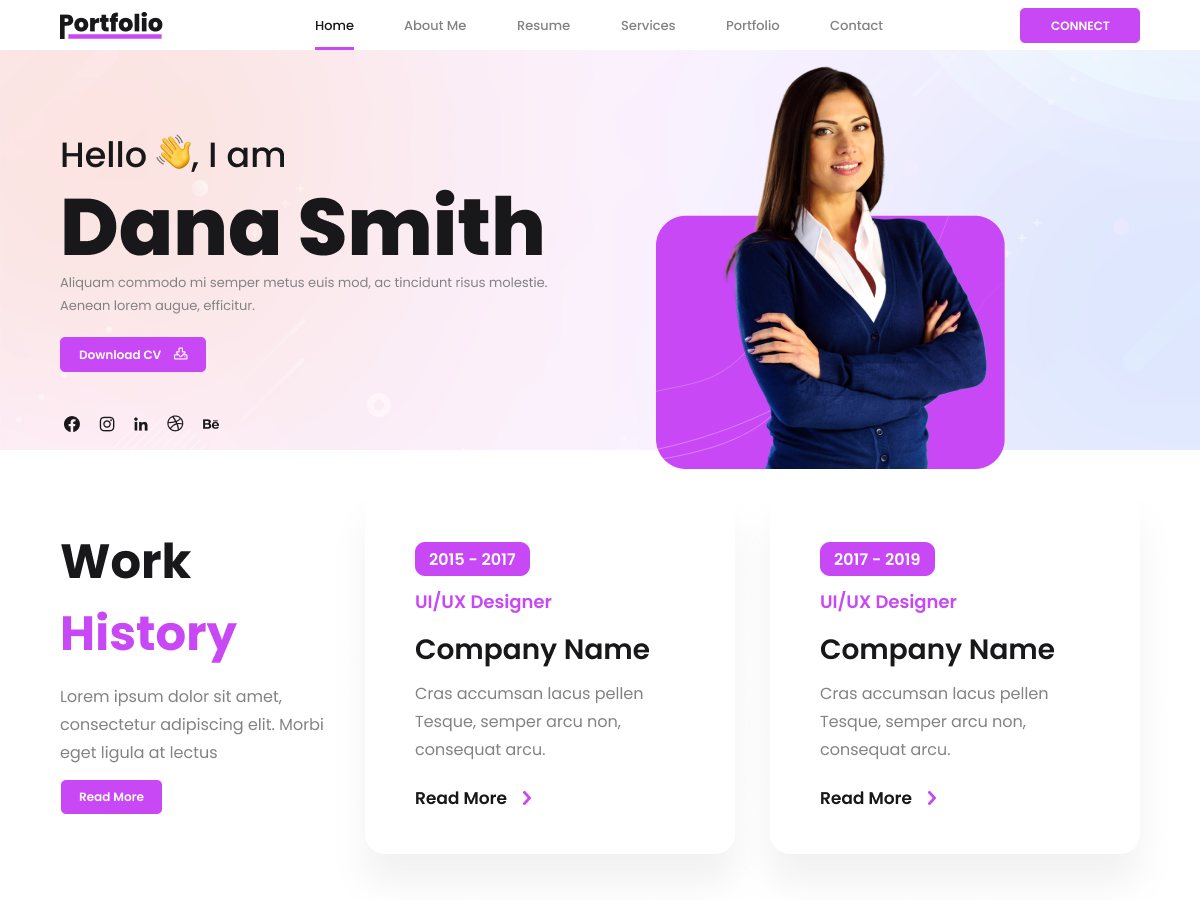 FSE Freelancer Portfolio screenshot