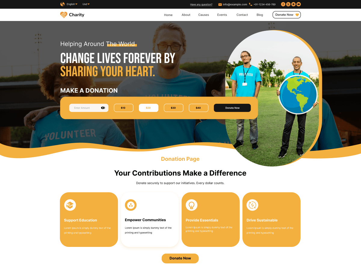 FSE Nonprofit NGO screenshot