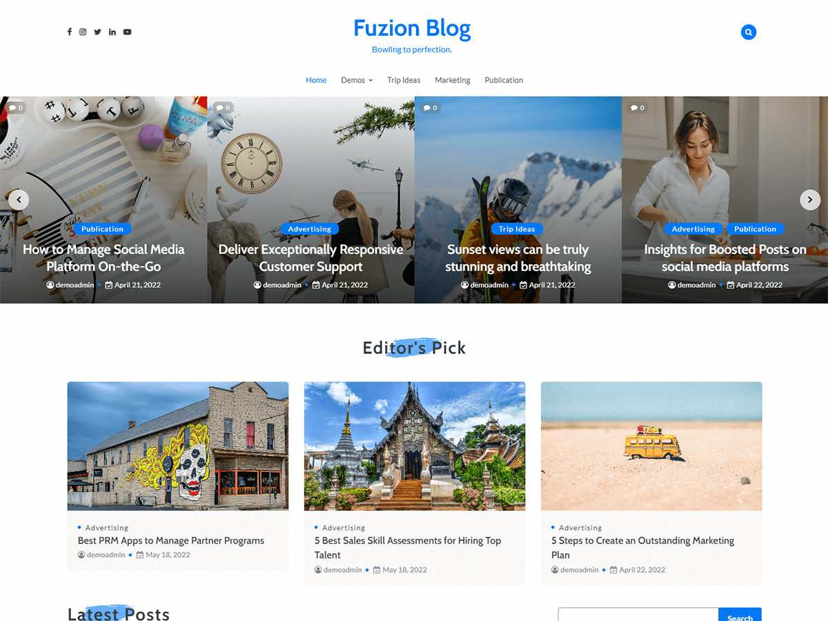 Fuzion Blog screenshot