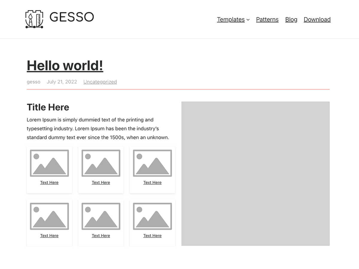 Gesso by Block Styles screenshot
