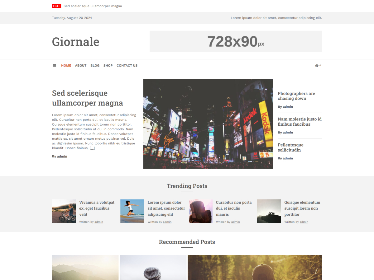 Giornale screenshot