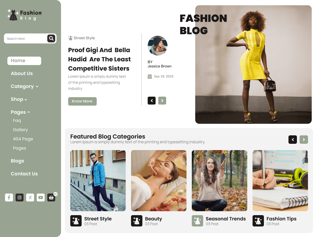 Glam Fashion Blog screenshot