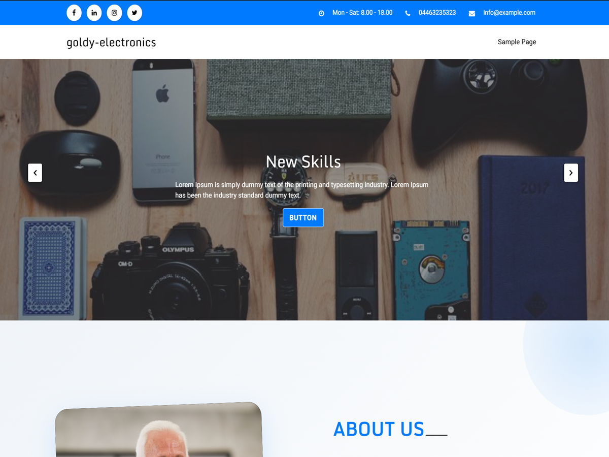 Goldy electronics Screenshot