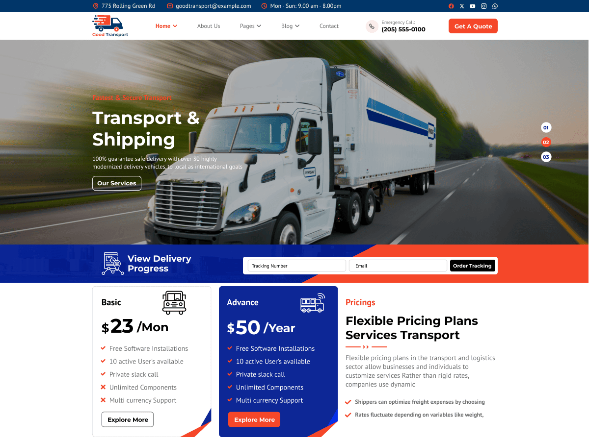Goods and Transport screenshot