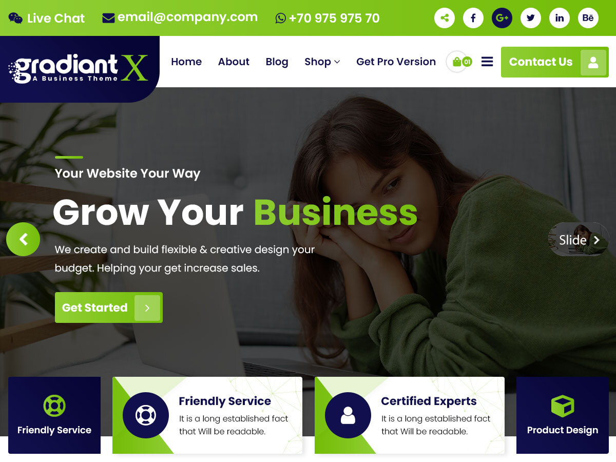 GradiantX screenshot