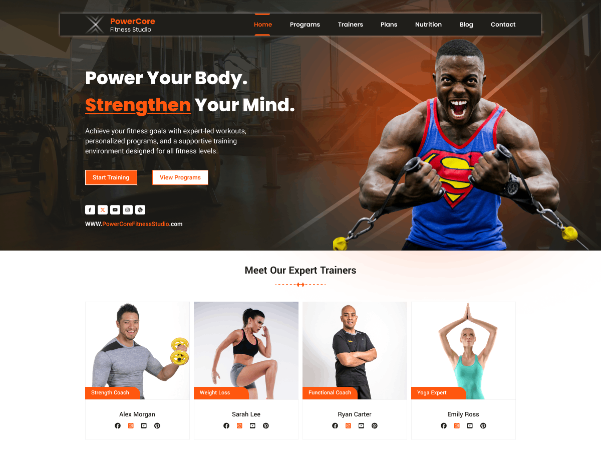 Gym Training Center screenshot