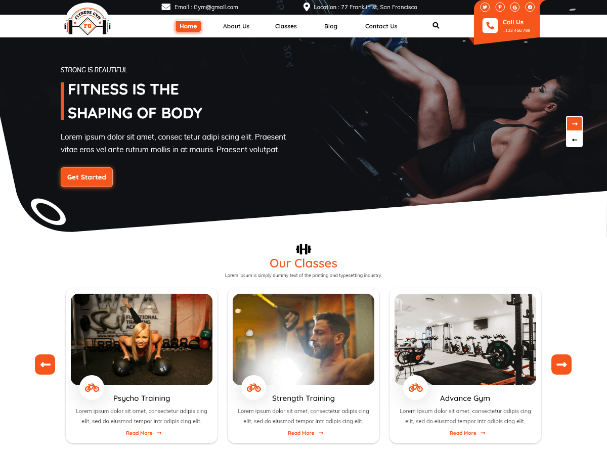 Gym Training Coach screenshot