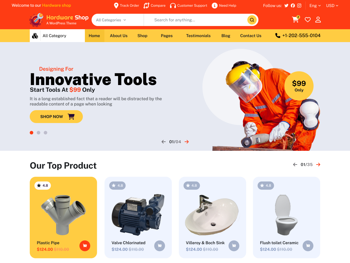 Hardware Tools Store screenshot