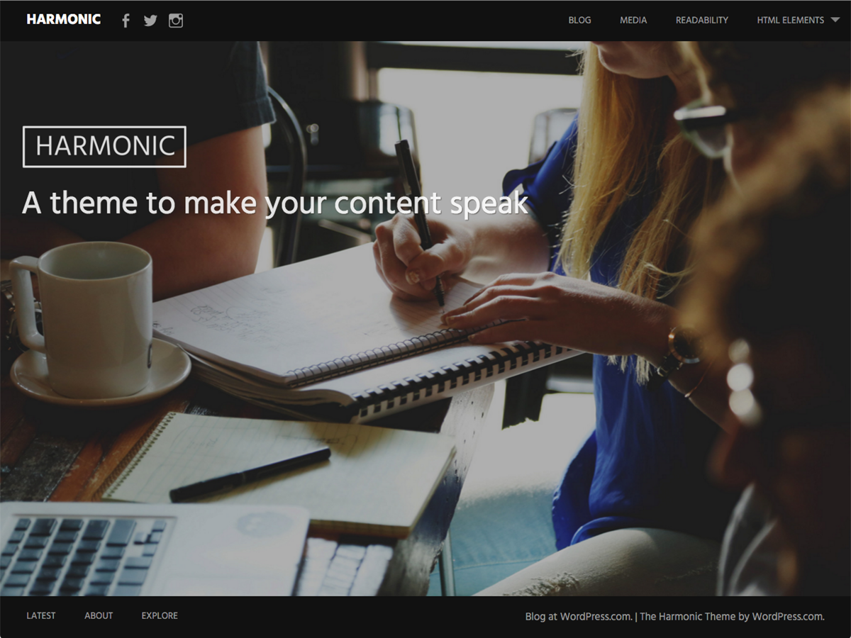 Harmonic WordPress Theme by wenthemes