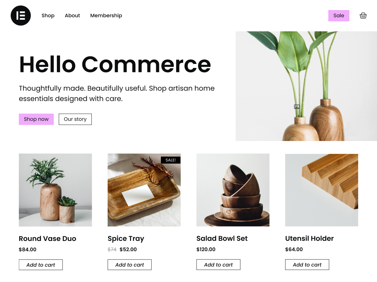 Hello Commerce Screenshot