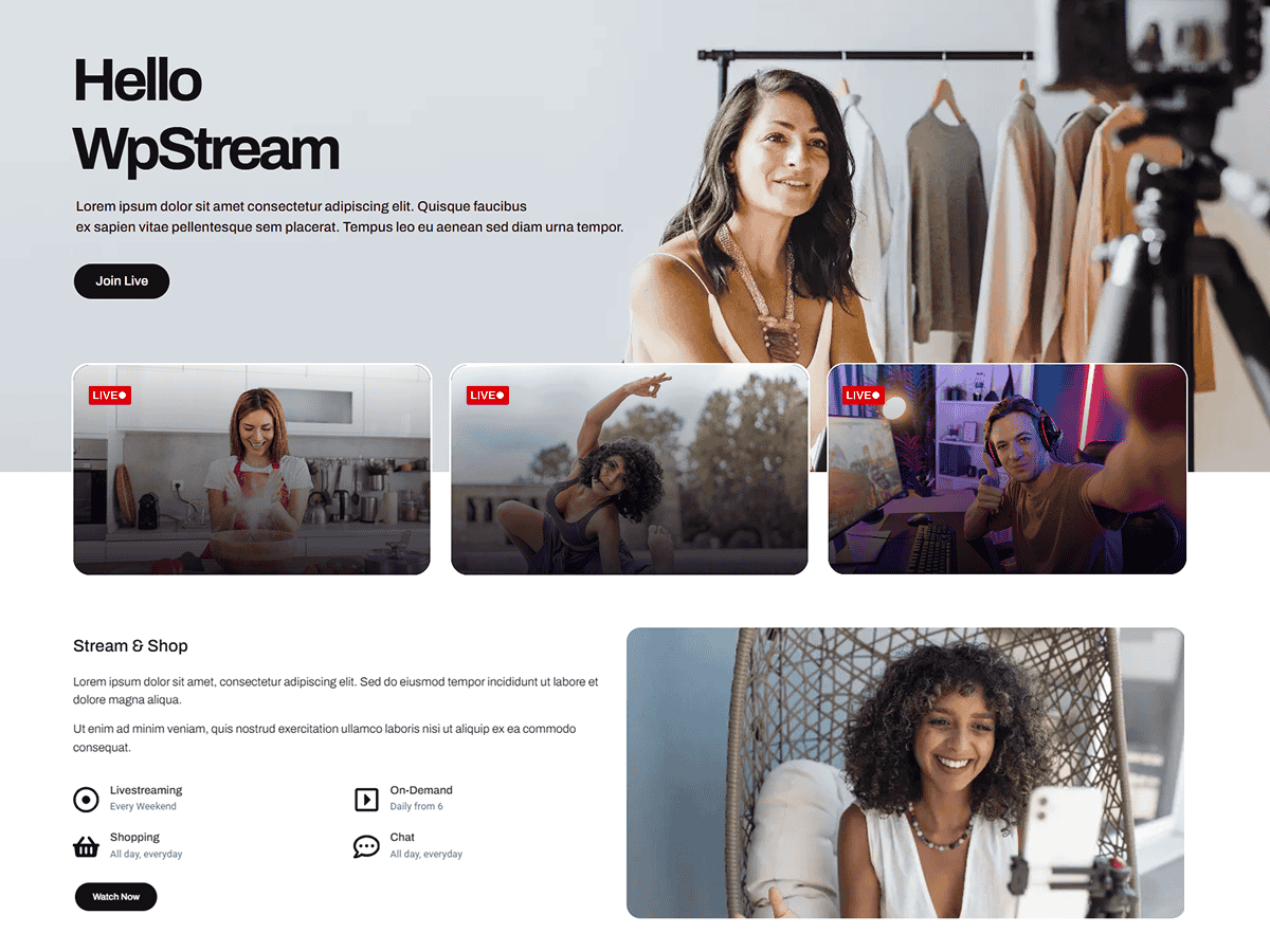 Hello WPStream Theme Screenshot