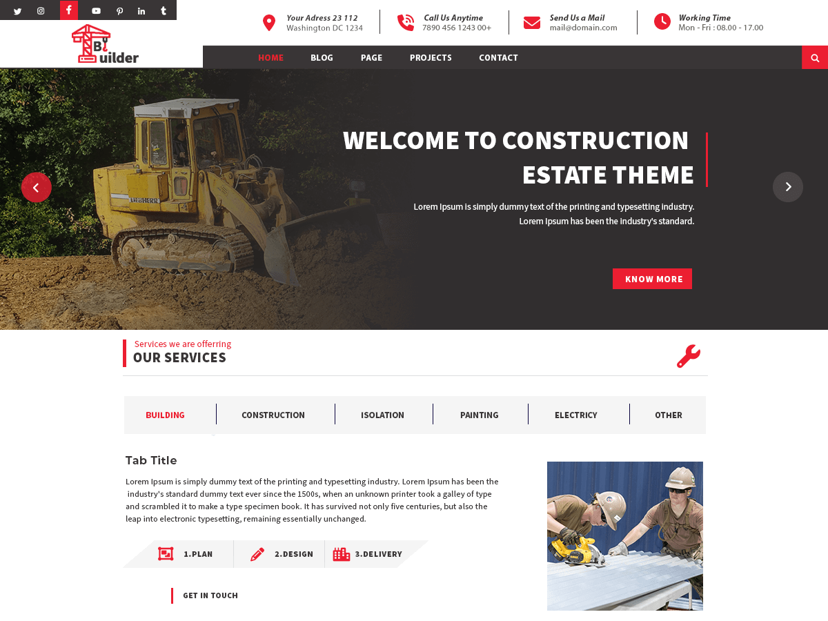 Home Construction Company screenshot