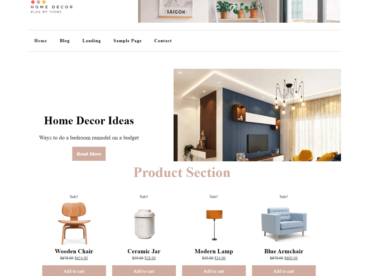 Home Decor Blog screenshot