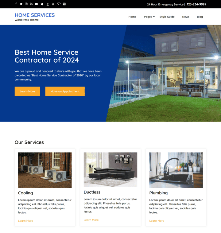 Home Services Screenshot