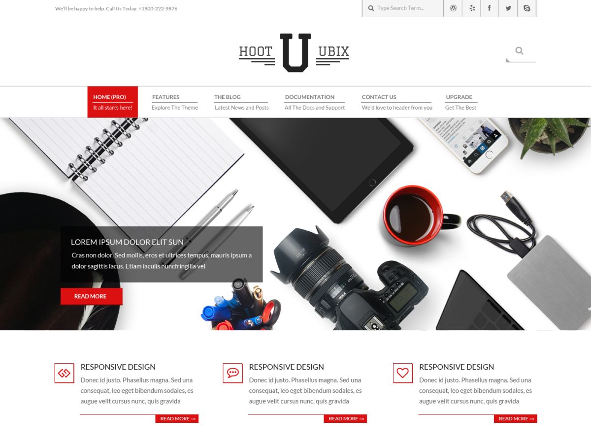 Hoot Ubix WordPress Theme by wphoot