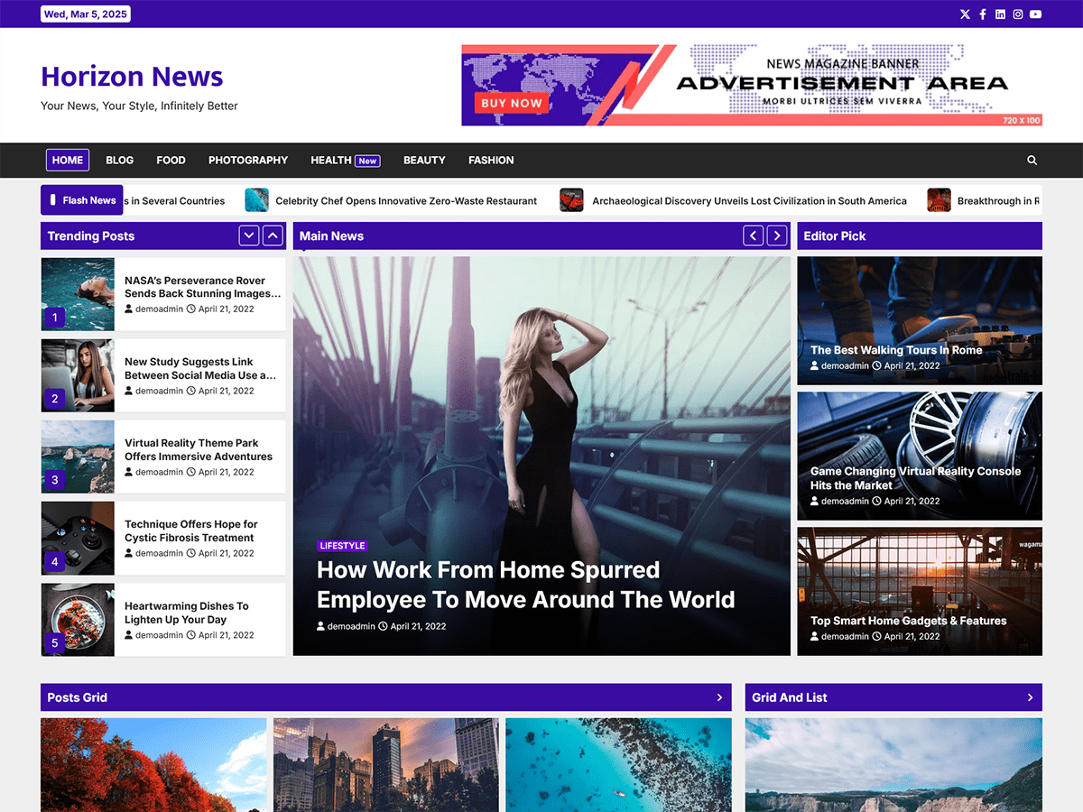 Horizon News screenshot