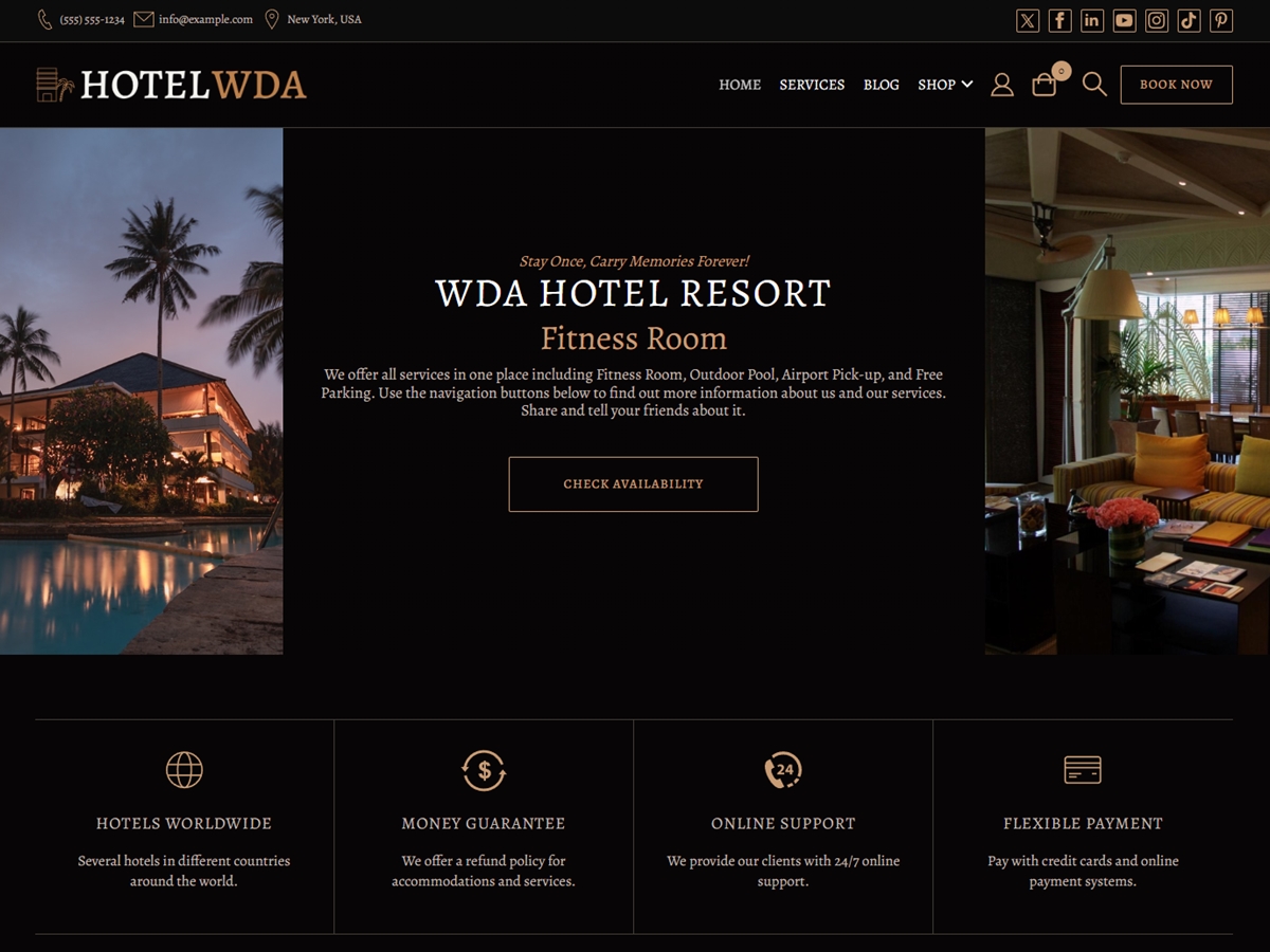Hotel Booking WDA screenshot
