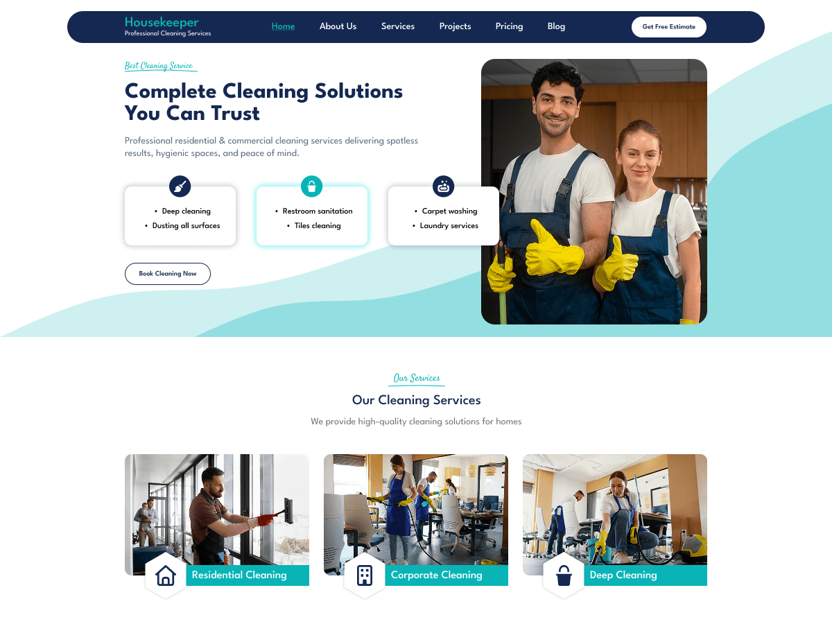 Housekeeper Services screenshot