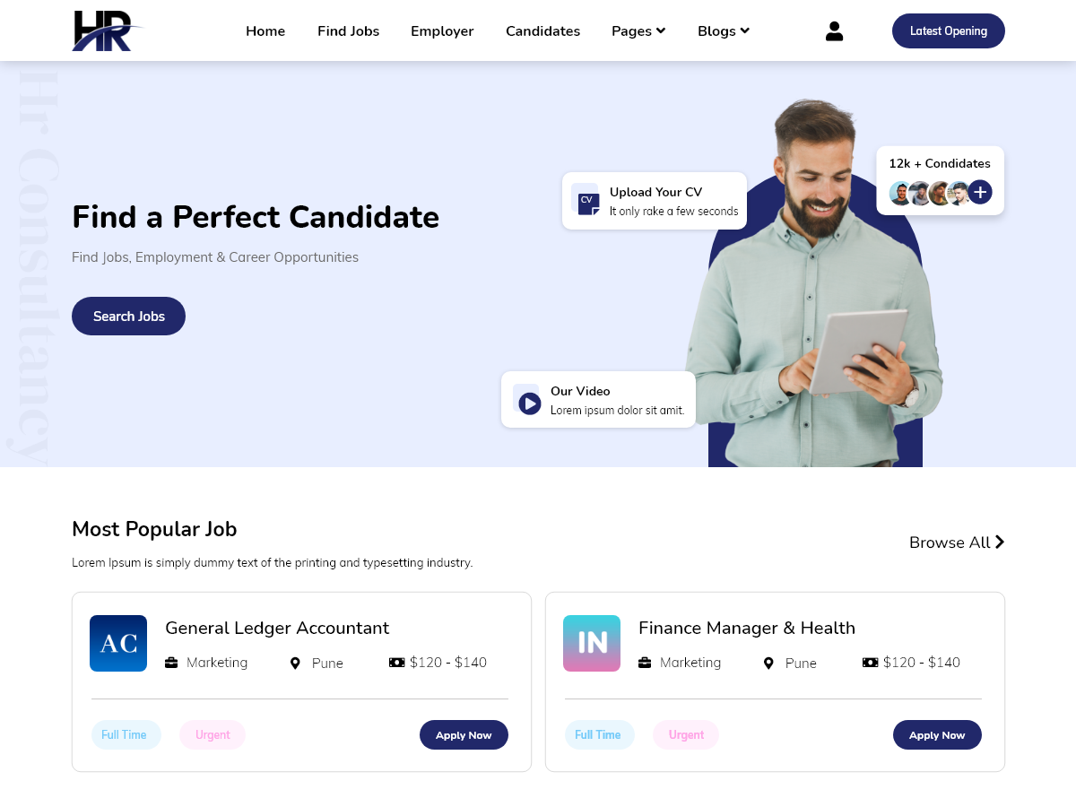 HR Management Consultancy screenshot