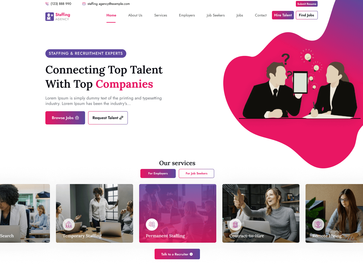 HR Staffing Agency screenshot