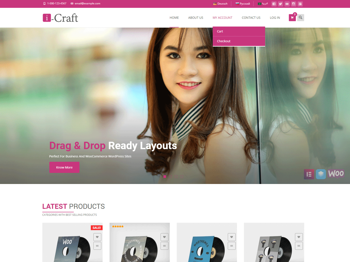 i-craft WordPress Theme by marsian