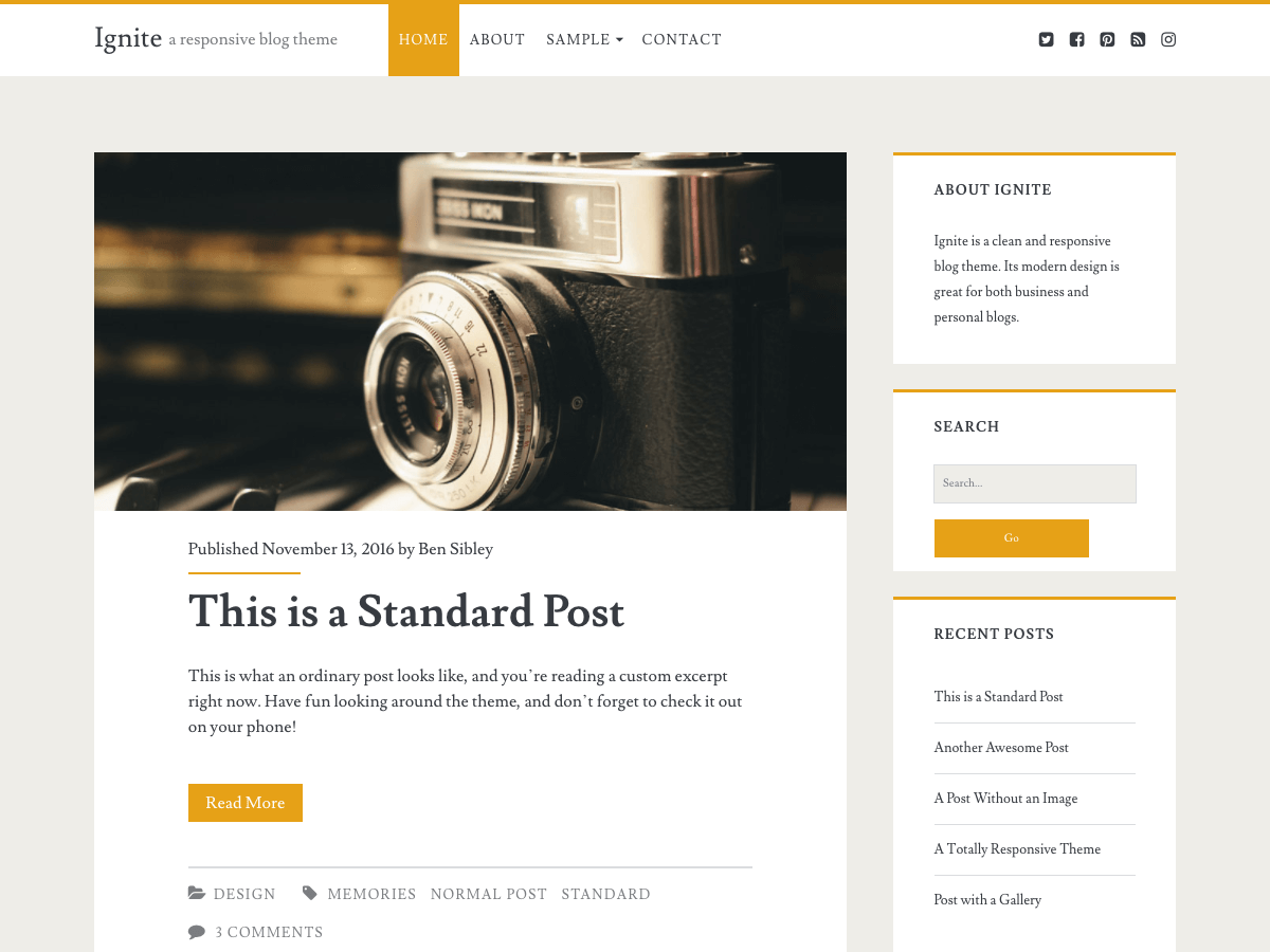 Ignite WordPress Theme by raratheme