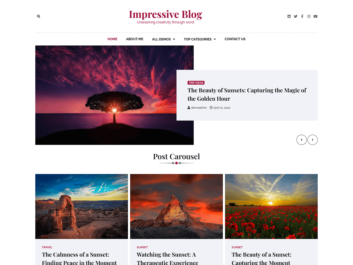 Impressive Blog screenshot