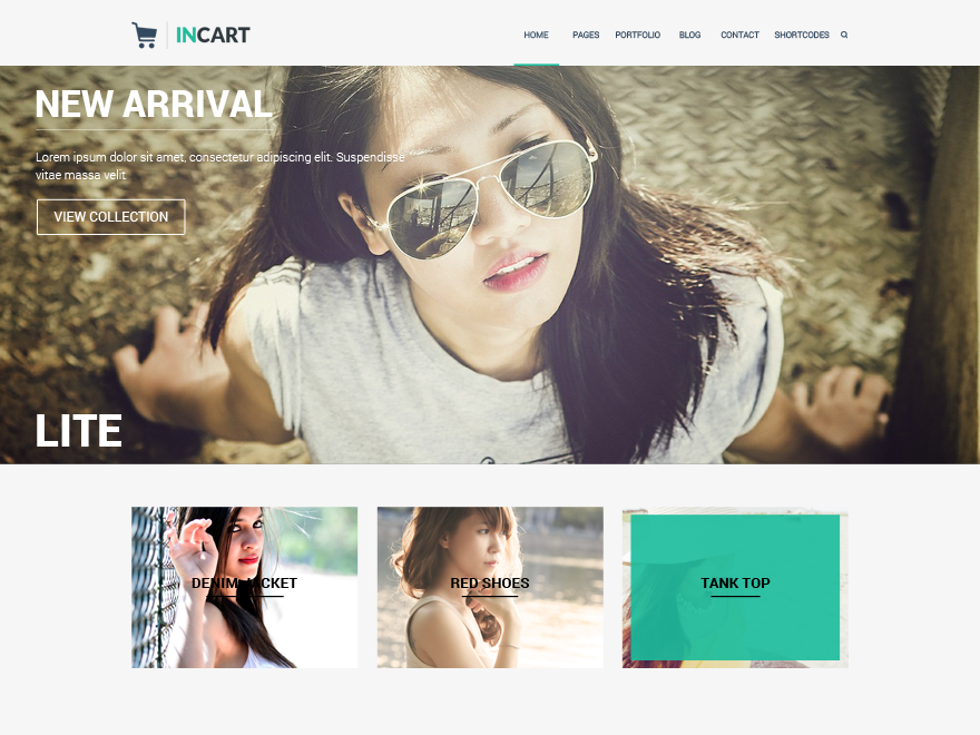 Incart Lite WordPress Theme by tikendramaitry