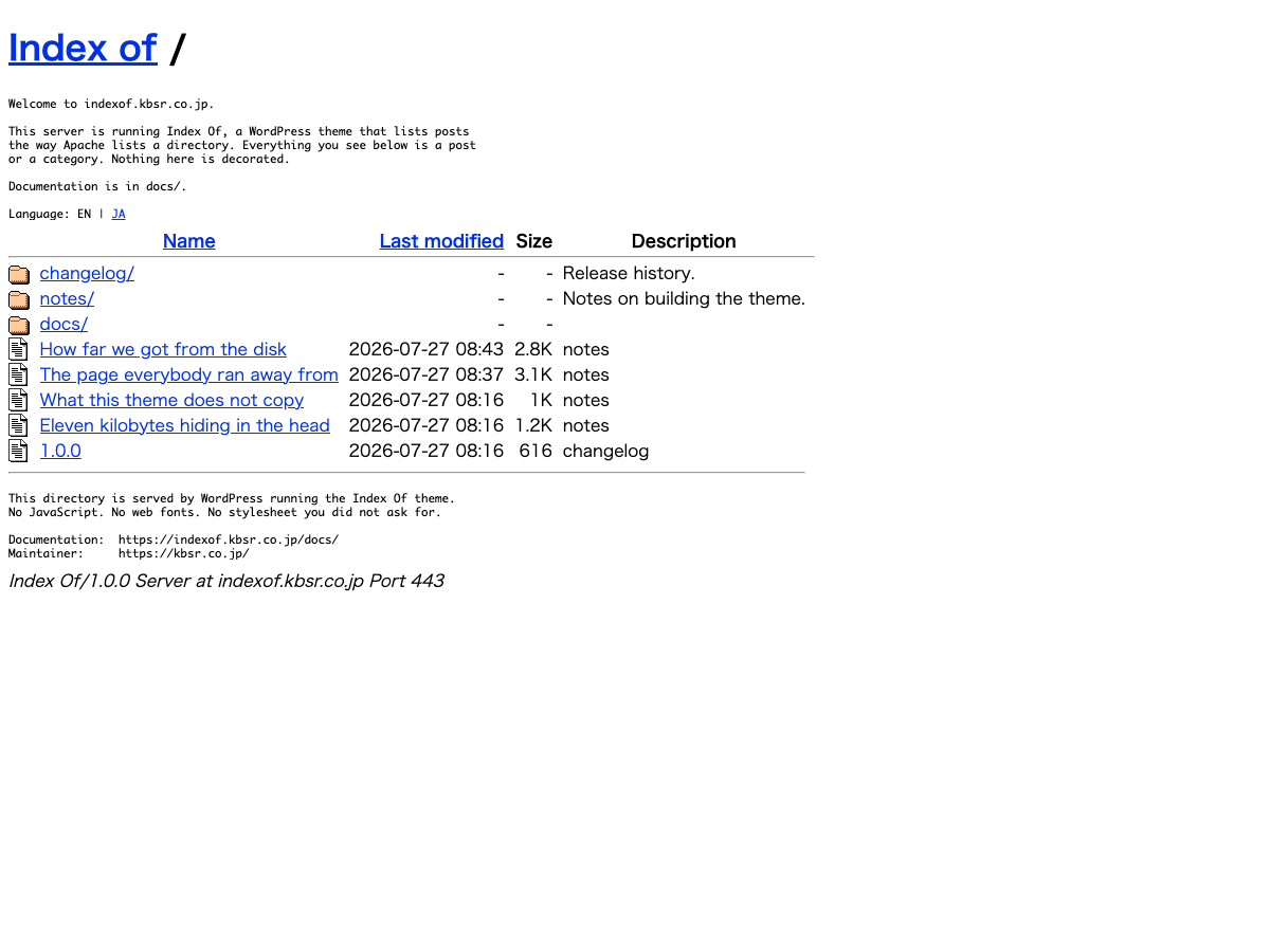 Index Of