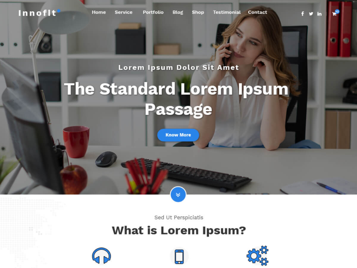 Innofit WordPress Theme by spicethemes
