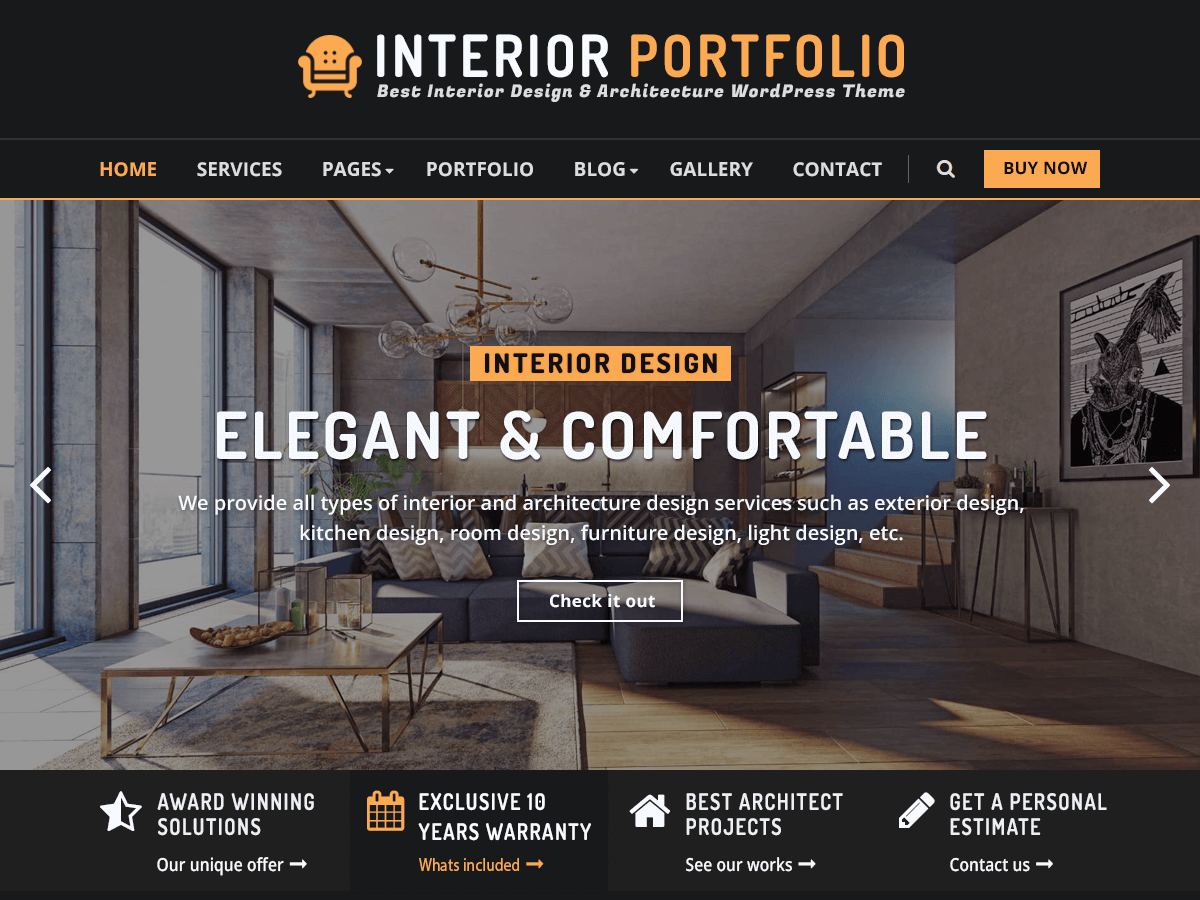 Interior Portfolio screenshot