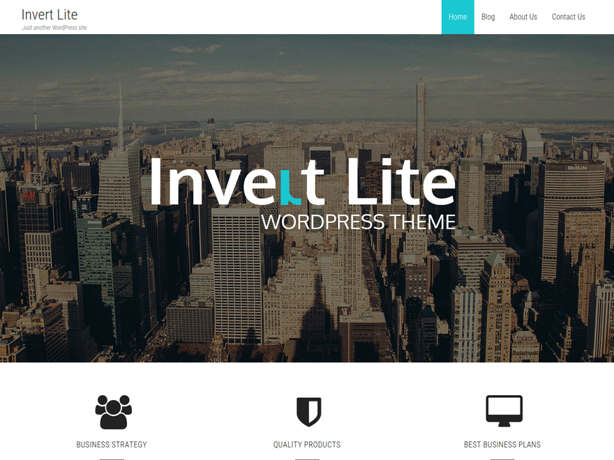 Invert Lite WordPress Theme by tikendramaitry