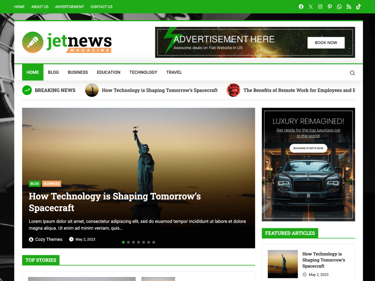 JetNews Magazine screenshot