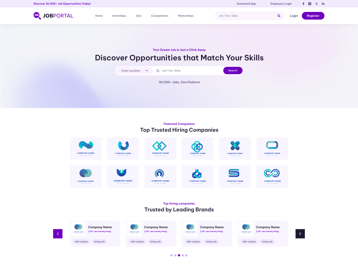 Job Forum Screenshot