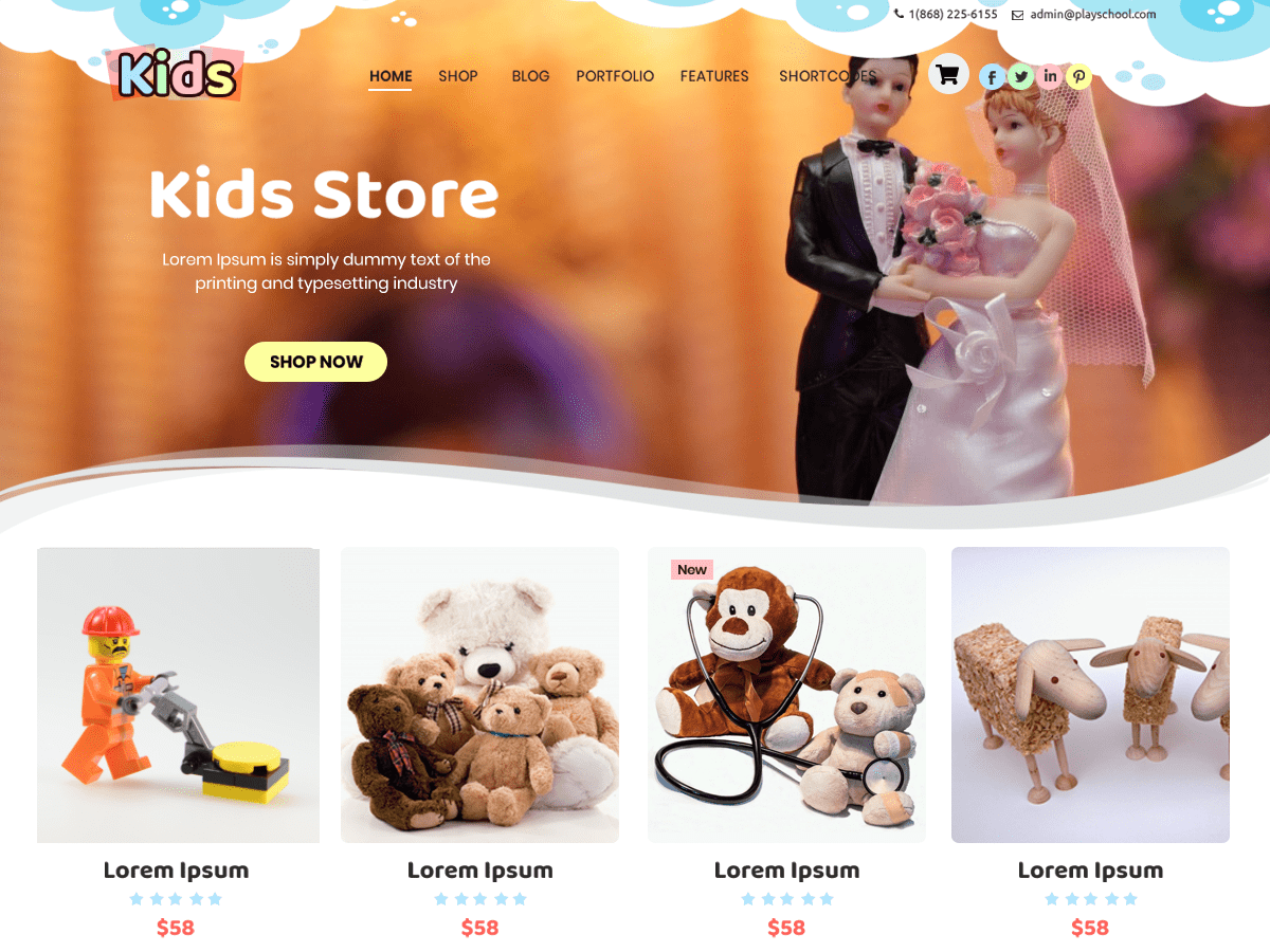 Kids Online Store Screenshot