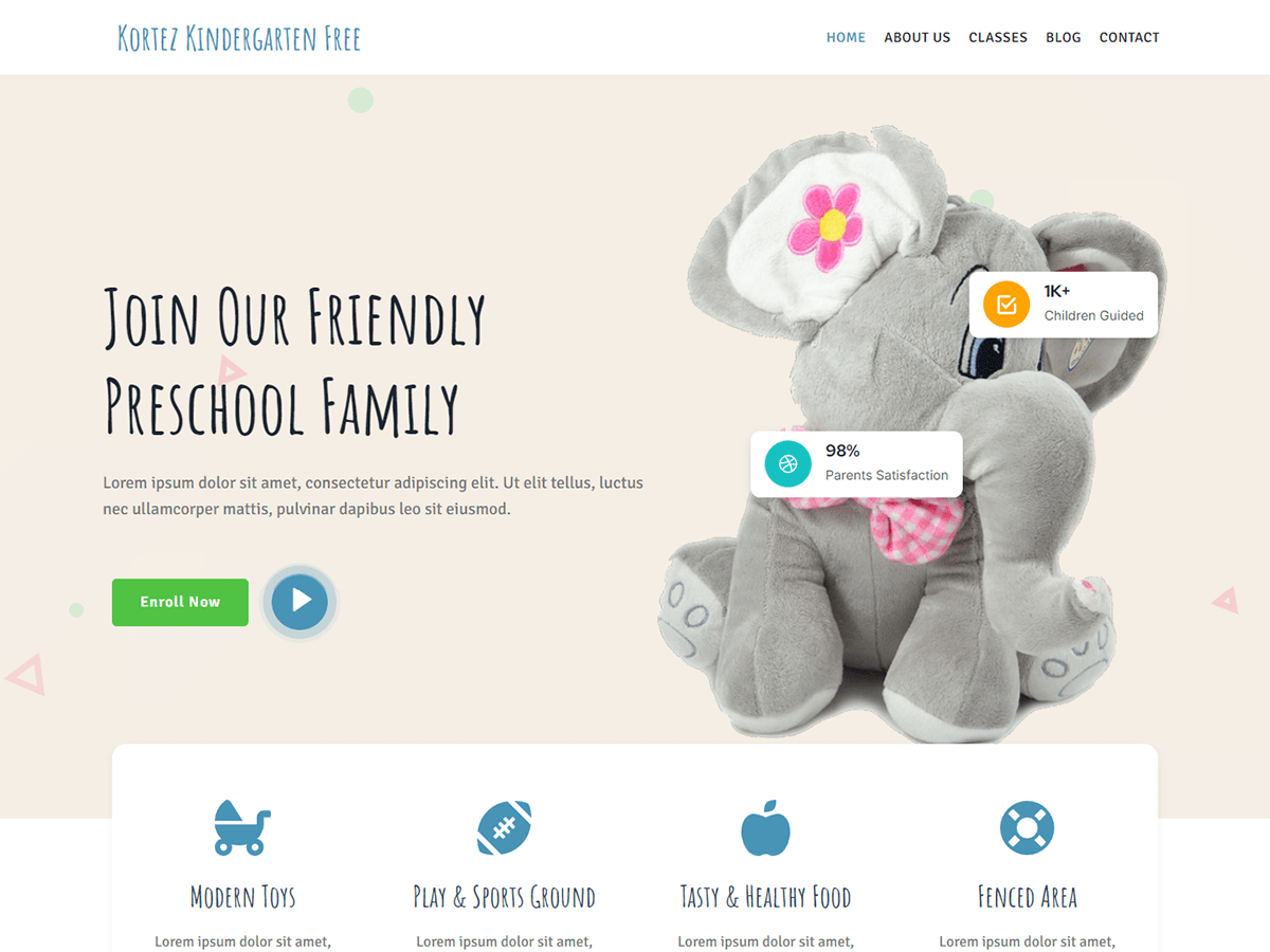 Kortez Kindergarten Screenshot