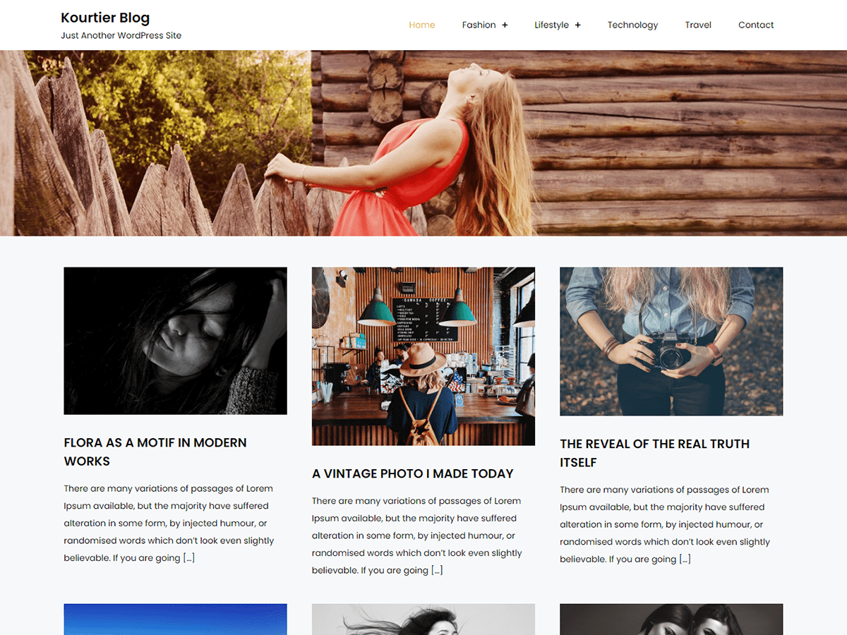 Kourtier Blog Screenshot