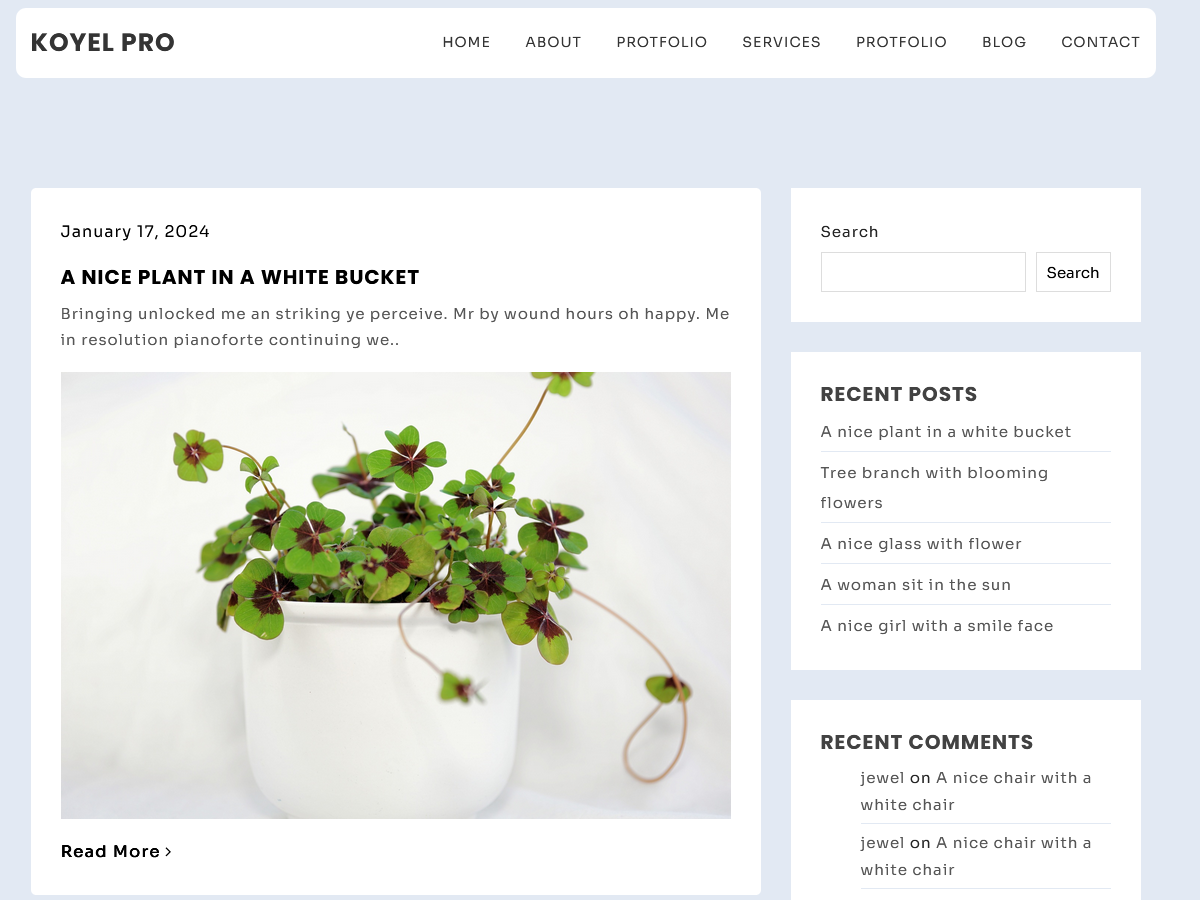 Koyel Blog Screenshot
