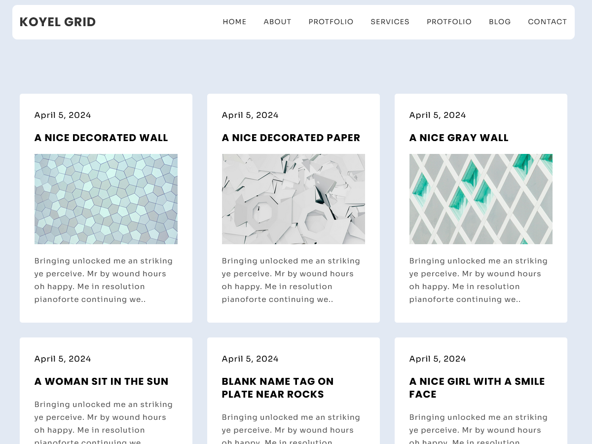 Koyel Grid Screenshot