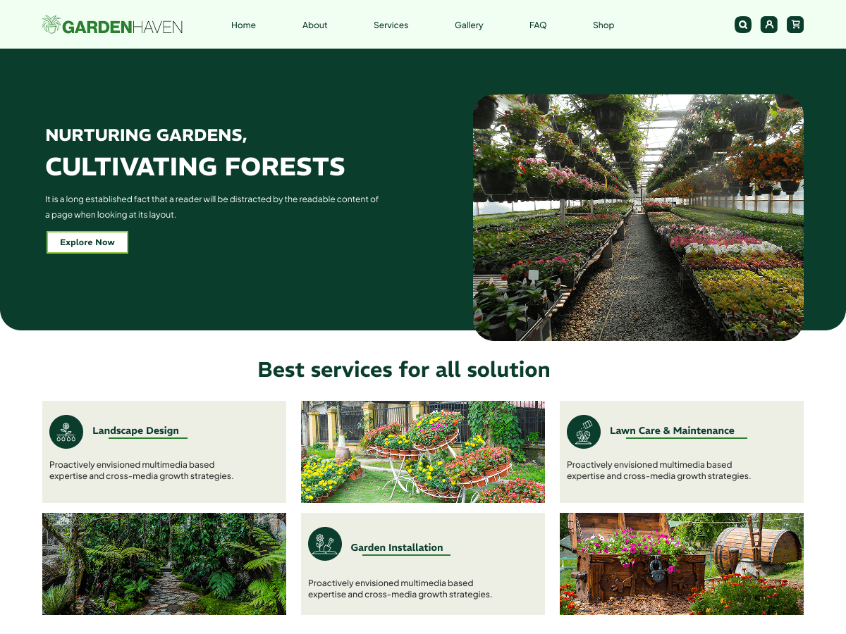 Landscape Gardening Screenshot