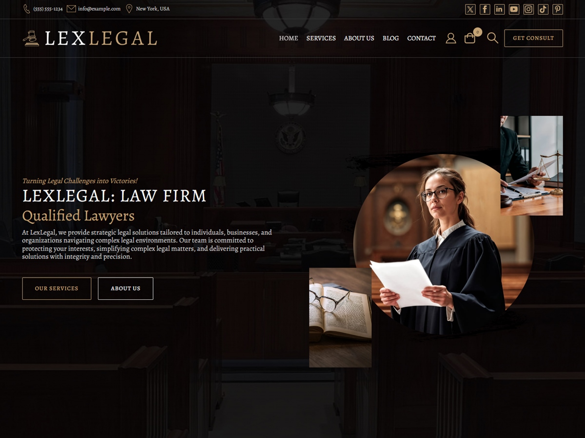 Law Firm: Lawyer WDA running inside a SandyWP sandbox